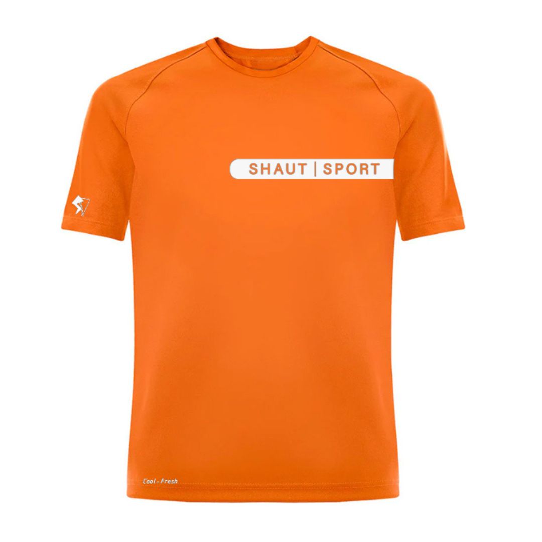 SHAUT - SPORT Big Text Logo Basic Sport T-shirt