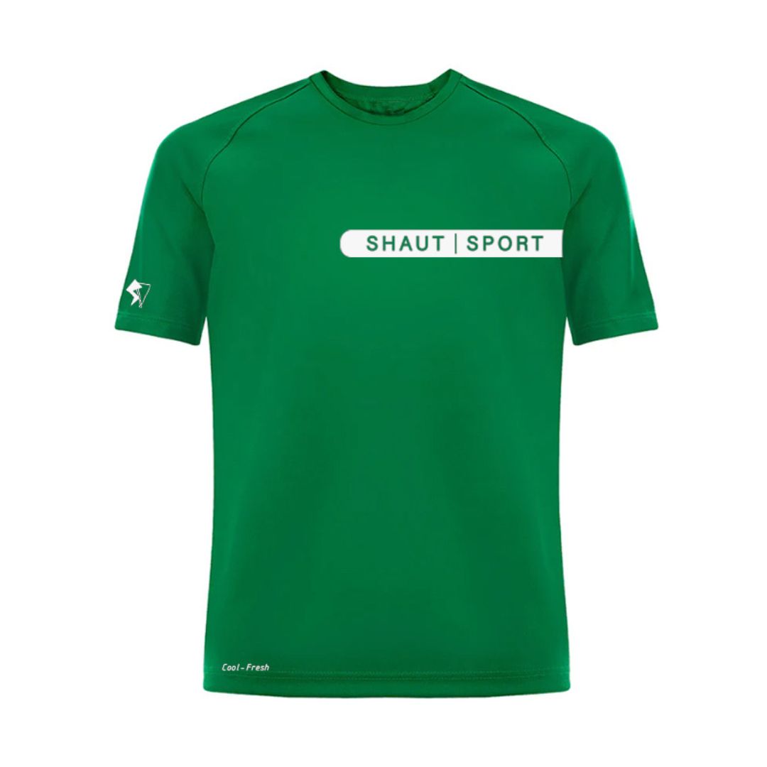 SHAUT - SPORT Big Text Logo Basic Sport T-shirt