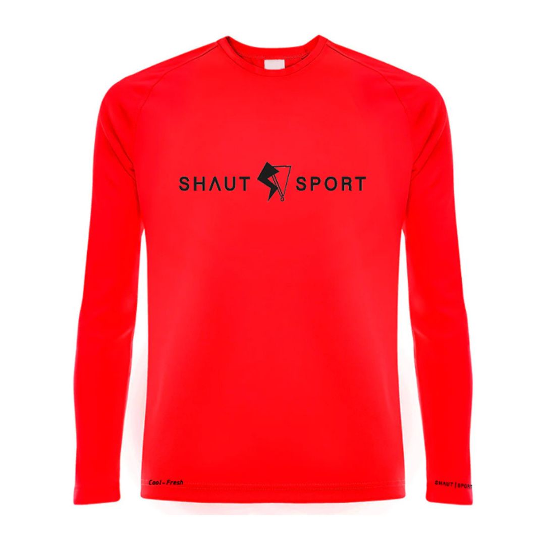 SHAUT - SPORT Central Logo Basic Sport T-shirt long sleeve