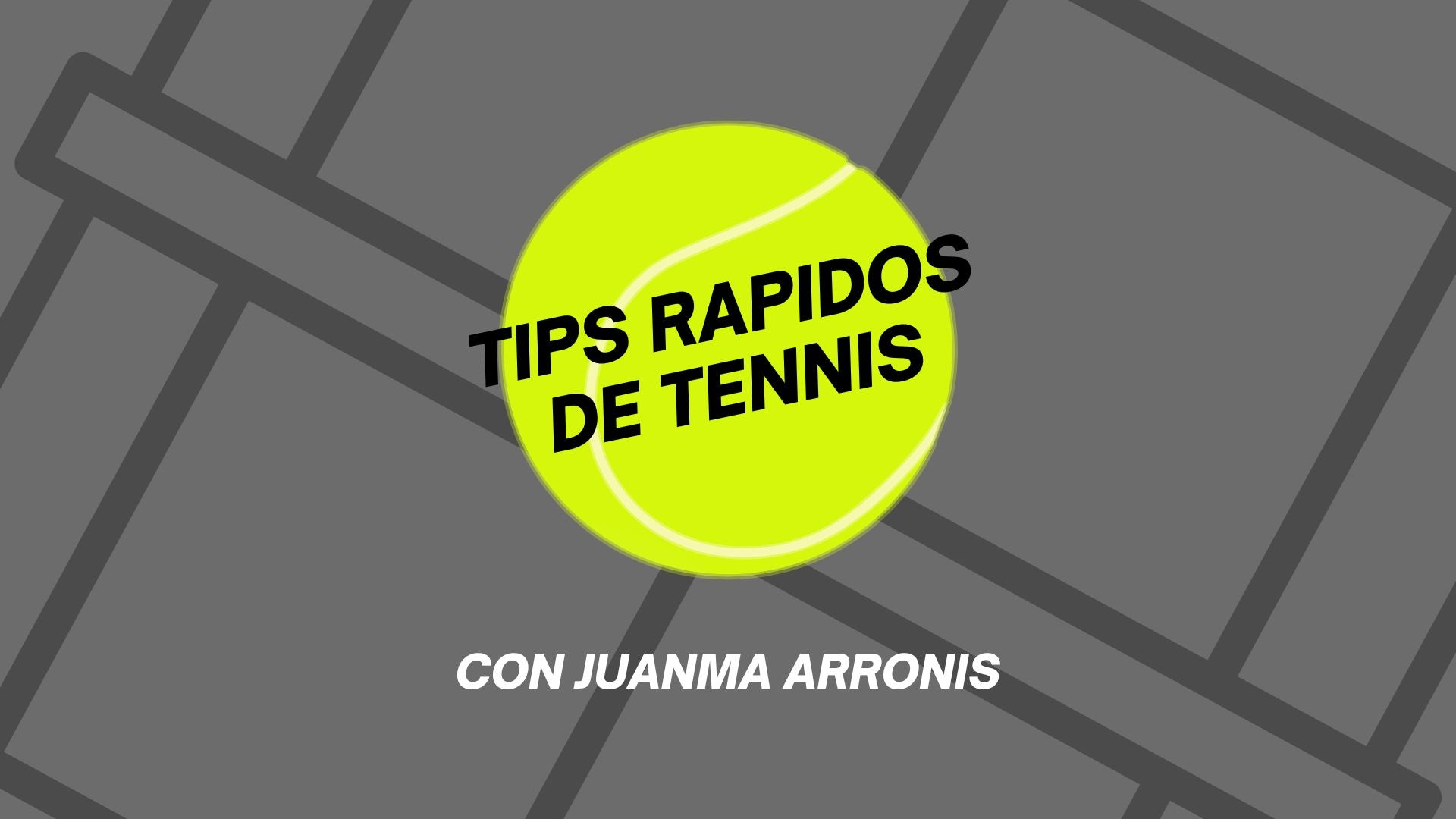 Cargar video: Mira estos tips de técnicas para mejorar tu juego de tenis